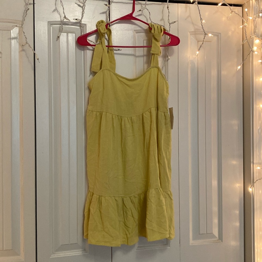 Yellow babydoll dress
